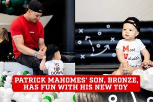 Wonderful Patrick and Brittany Mahomes' son, Bronze, surprises everyone by driving his new toy like he is an older boy
