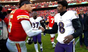WATCH: Lamar Jackson and Patrick Mahomes drop ice-cold fits for AFC championship game in Baltimore
