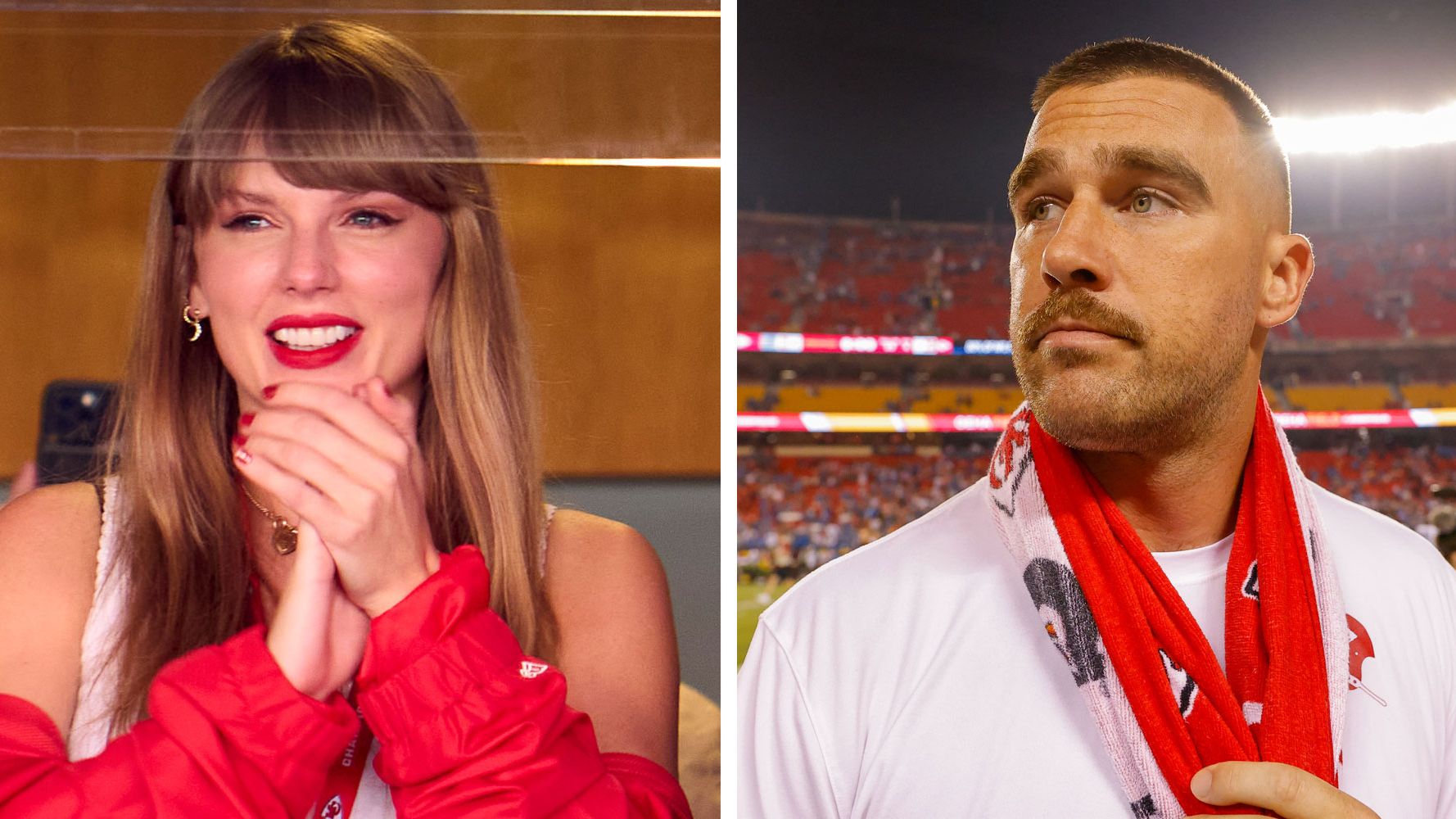 "AM giving of all of this, to kelce.  After the super bowl. "Taylor Swift   show of gift  items she wants to give to kelce